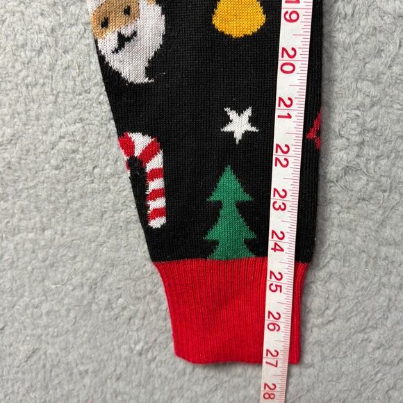 Tipsy Elves Ugly Christmas Sweater V-Neck Cardigan Unisex Size M Holiday Parties - Picture 5 of 7